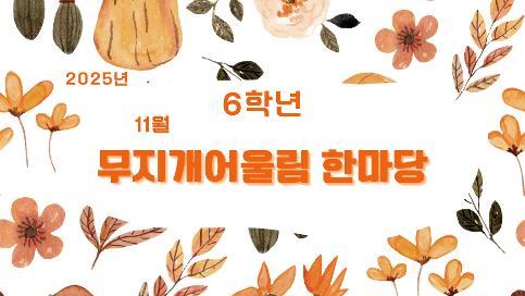 2025학년도 11월 6학년 교육활동